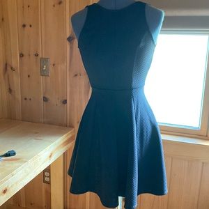 Aqua Little Black Dress XS Waffle Stretch